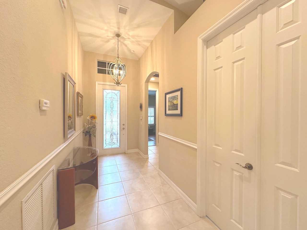 foyer entry with glass door